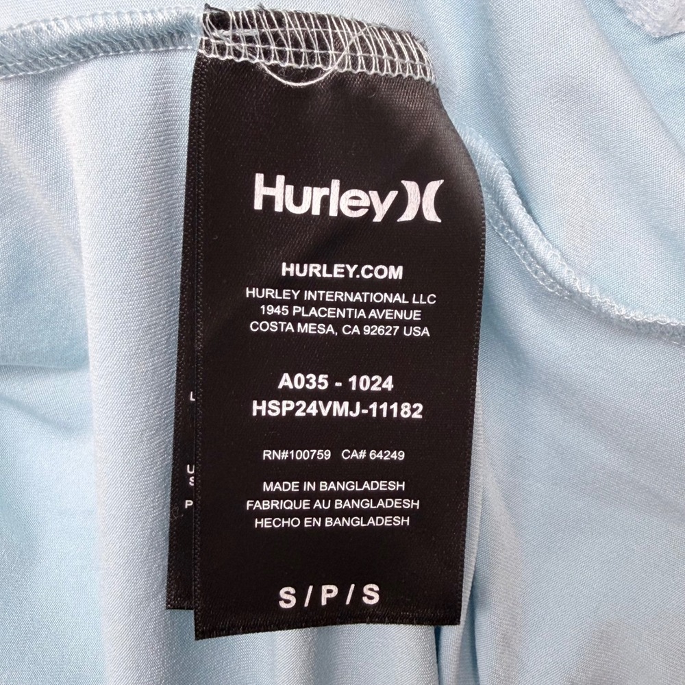 Hurley Exist Full Zip Performance Jacket Sea Haze Blue Small NWT HSP24VMJ-1182 - Picture 7 of 9